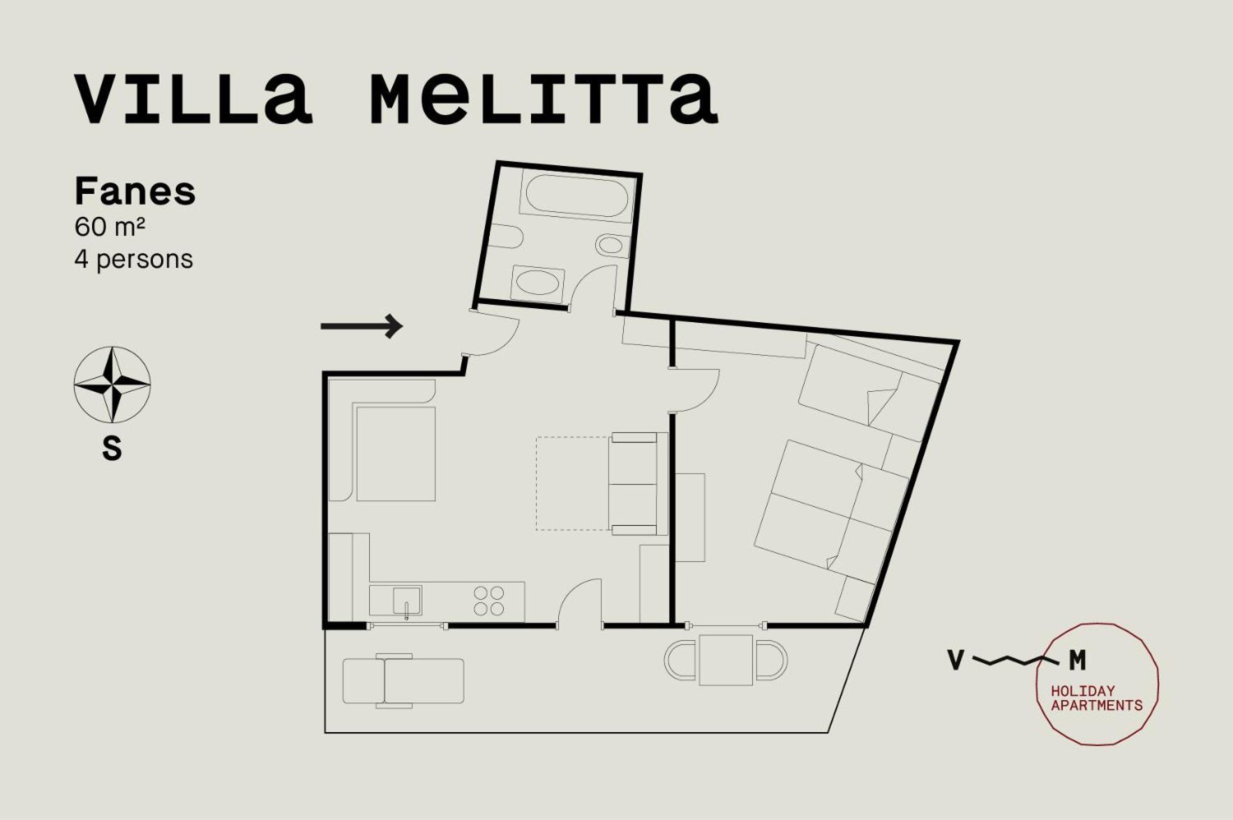 Villa Melitta San Vigilio Di Marebbe Værelse billede