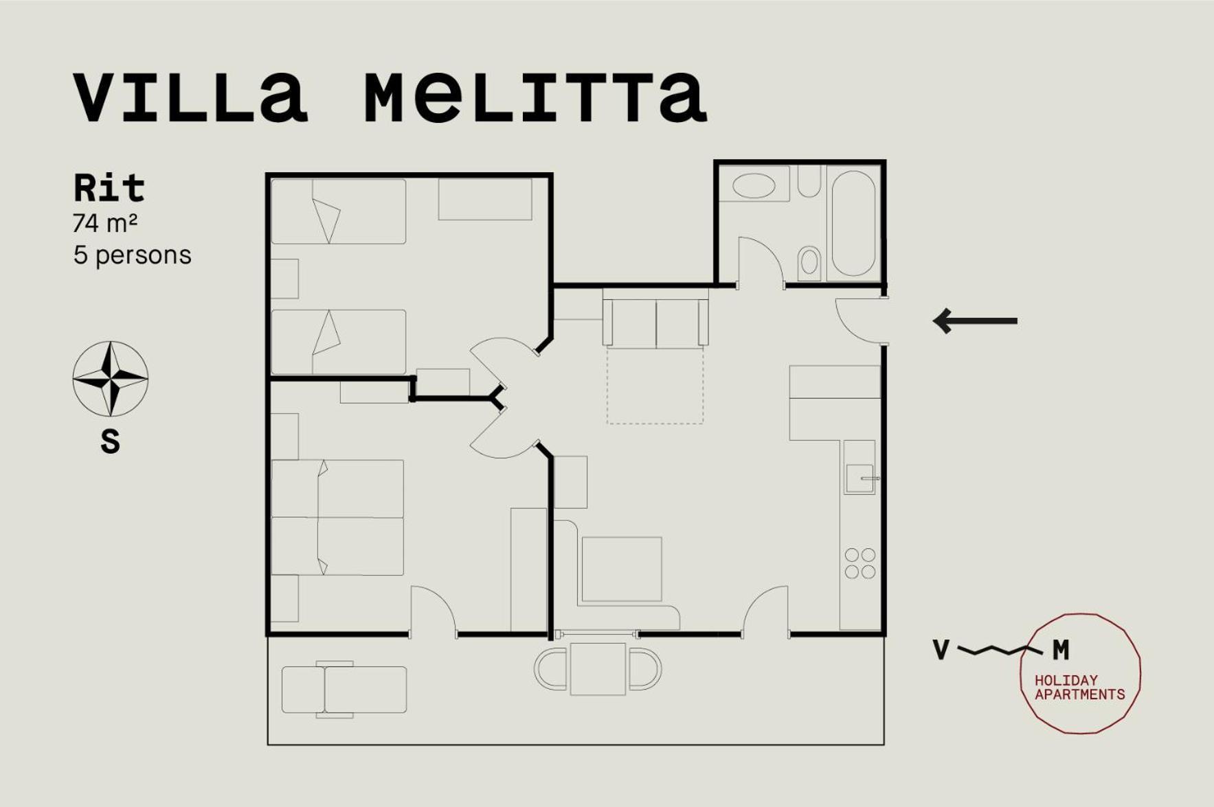 Villa Melitta San Vigilio Di Marebbe Værelse billede